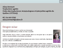 Tablet Screenshot of alina-seremet.com